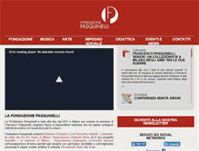 Tablet Screenshot of fondazionepasquinelli.org